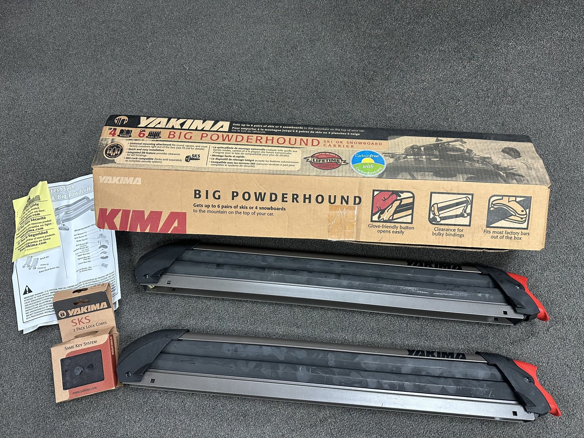 Skis/Snowboards Mount: Yakima Big Powderhound 