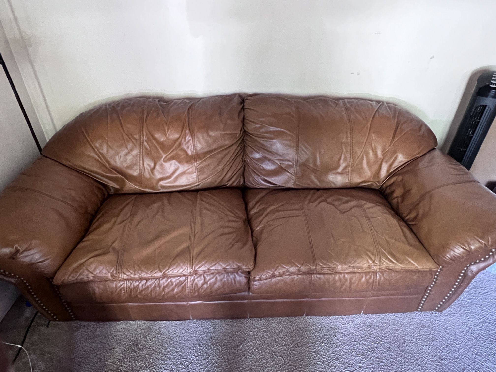 2x Leather Couches 