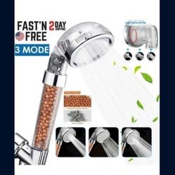 Shower Head High Pressure 3 Settings Spray Handheld Shower head