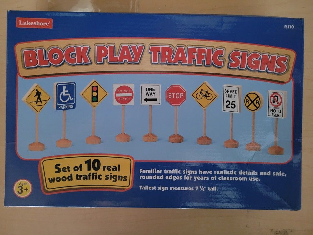 Block Play Traffic Signs Lakeshore