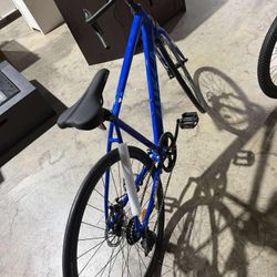 Ambifirner Carbon Road Bike, 7 Speeds, 700c Wheels, Blue, Adults City Commuter Bike for Womens Mens Ages 14+