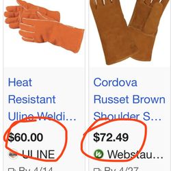 Real Leather Welder's Gloves Welding Gloves Pet Gloves Cat Gloves Scratch Resistant Heat Resistant Anti Cat Scratch 