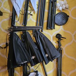 Photography Lights Equipment Backdrops Kit