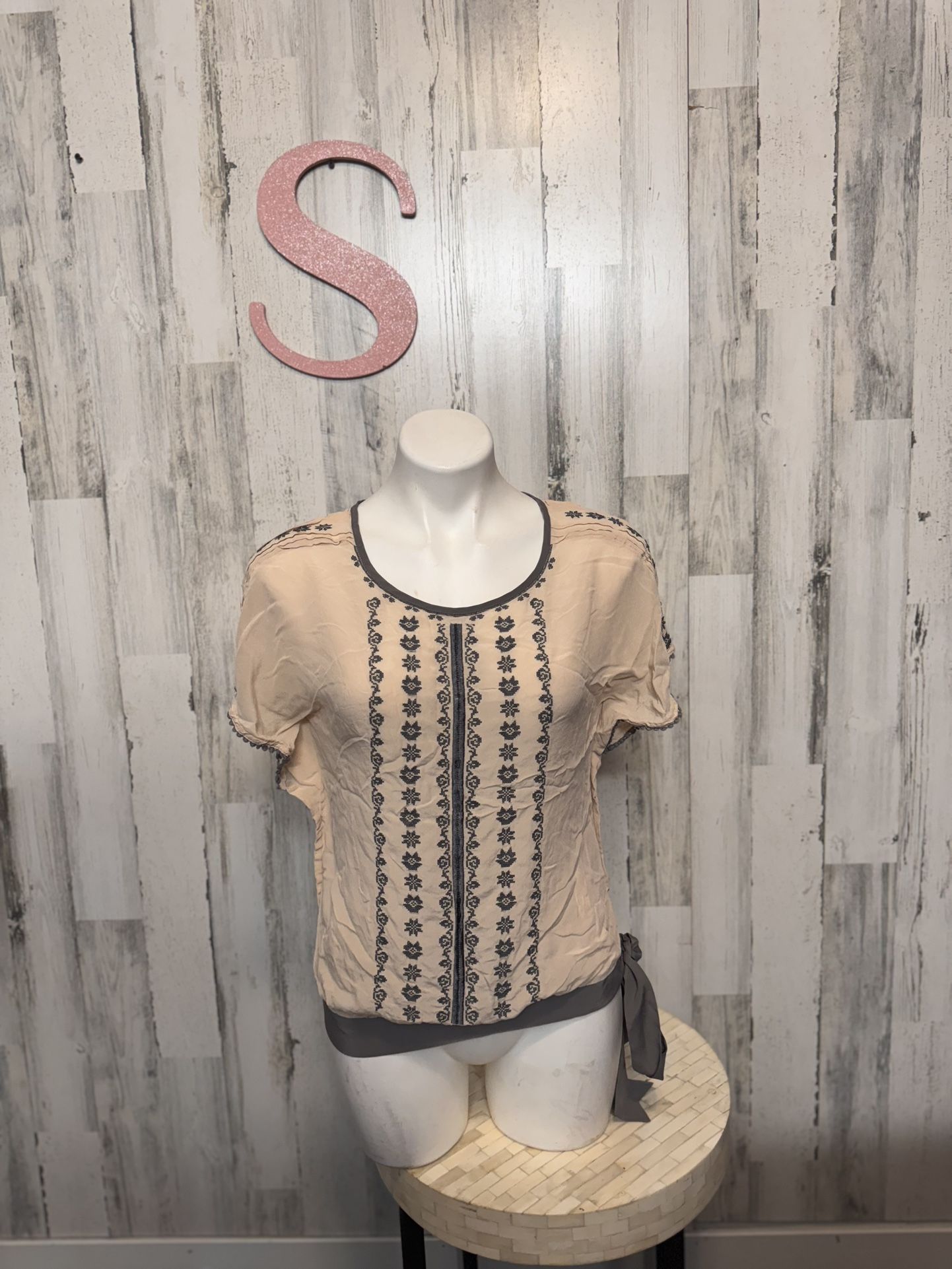 Tan Blouse Size Small