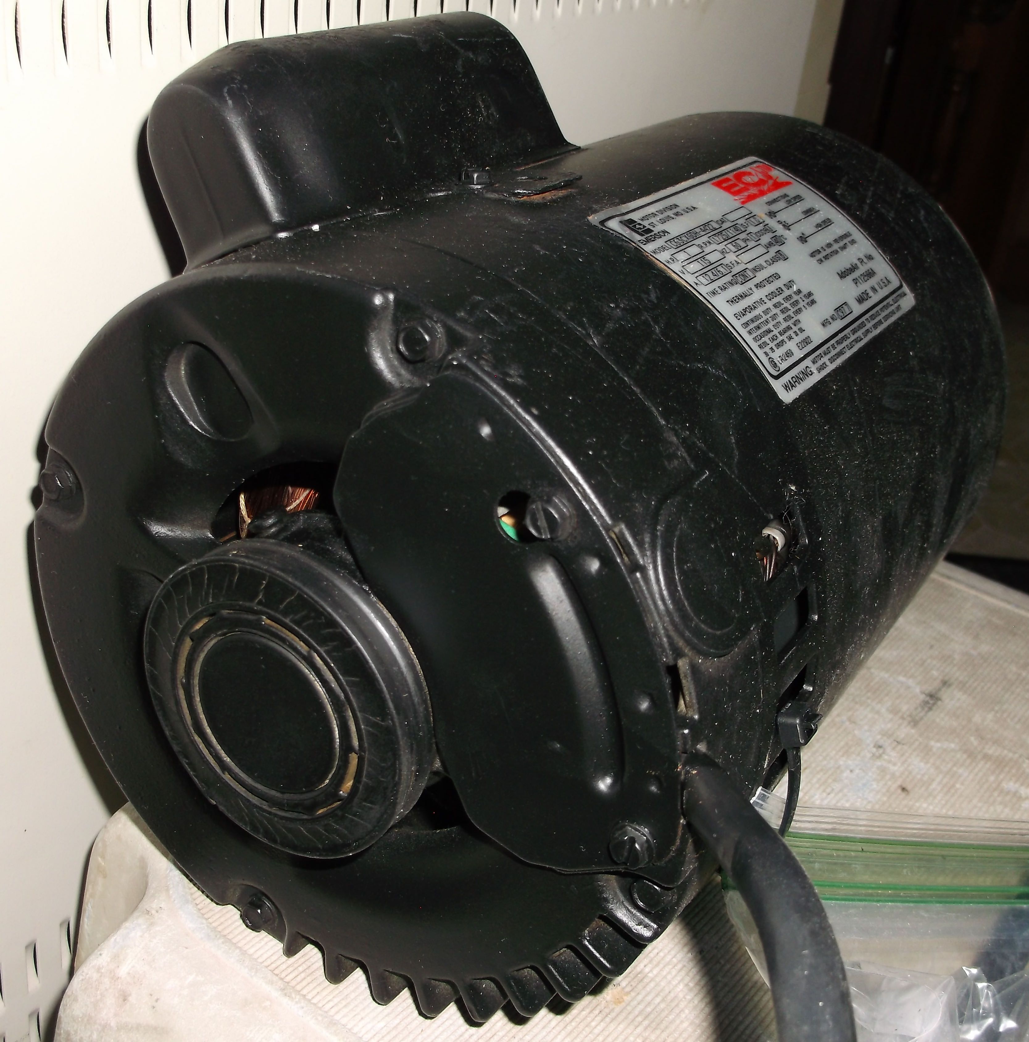 Emerson Motor Division Swamp Evaporative Cooler System Motor 1HP 1725RPM / 1140 RPM 2Speed