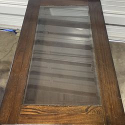 Beautiful Nice Wooden And Glass Coffee Table