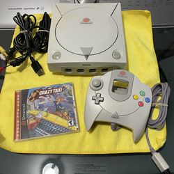 Sega Dreamcast console with crazy taxi