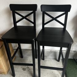 Bar stool with backrest 2pcs