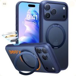 TORRAS Upgraded 360 Rotatable Magnetic Stand for iPhone 17 Pro Max Case, or for iPhone 17 PRO 6.3"
