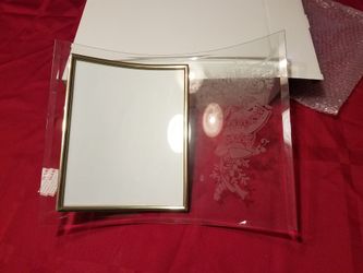 Frame; NEW; Glass wedding frame - $10