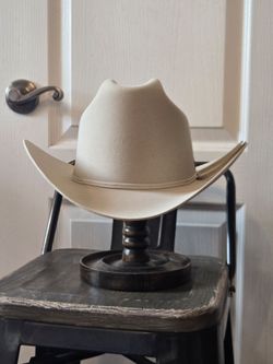 Stetson 5X Beaver felt Cowboy hat vintage 7 3/8 Silverbelly