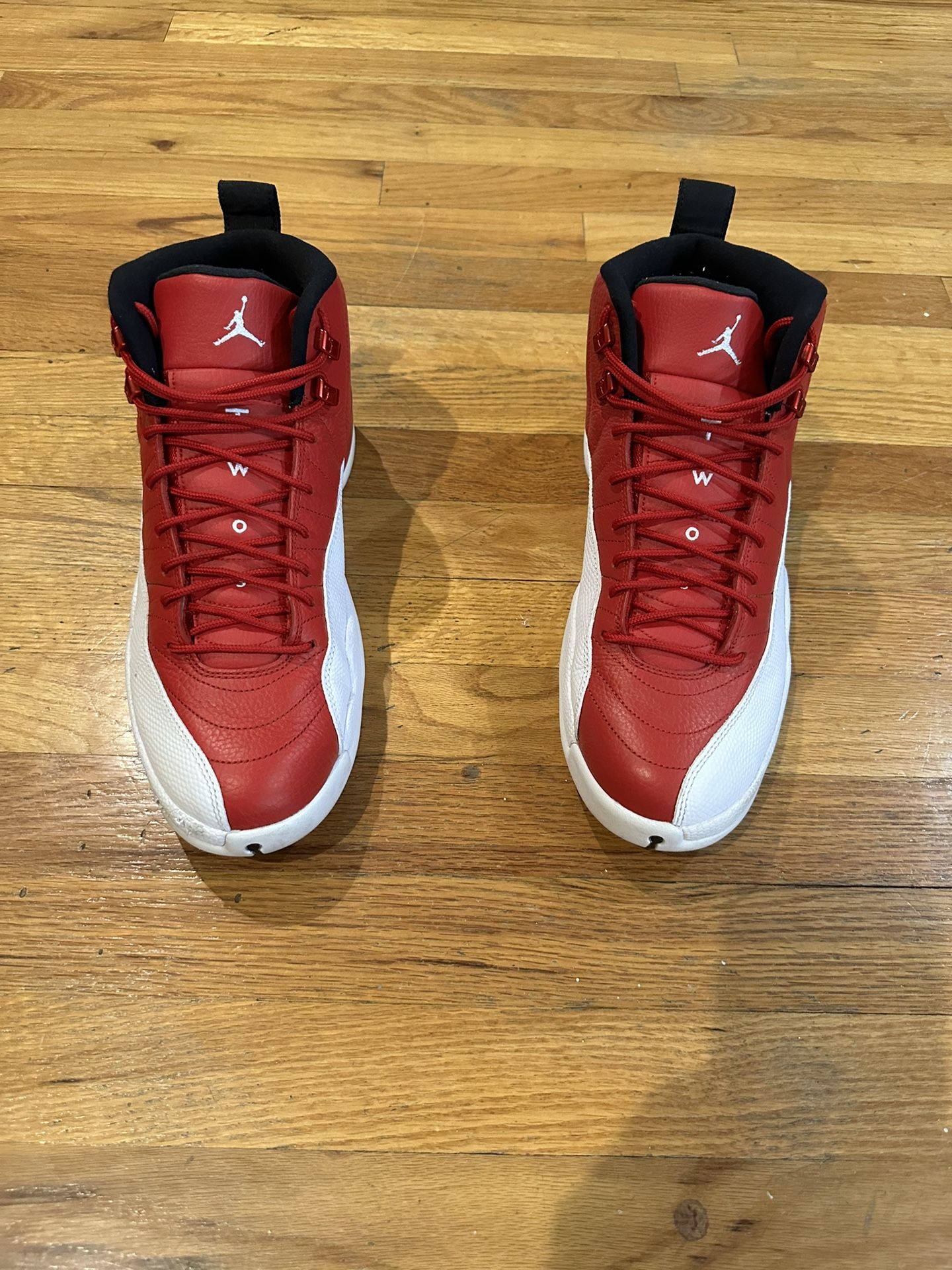 Air Jordan 12 Retro - White/Gym Red/GreyBlanc