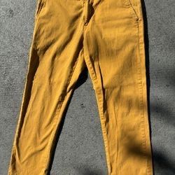 Mustard Yellow Jeans Skinny Fit