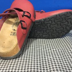 Birkenstock Red Sandals - Size 39.5