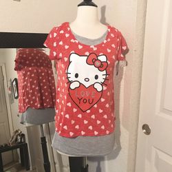 New Hello kitty girls Tee XL