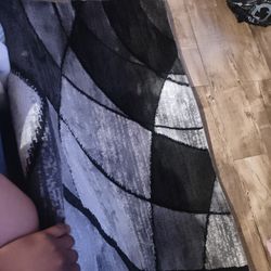 Black An Grey Rug
