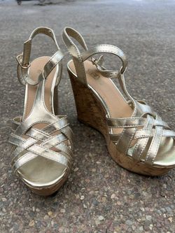 Women’s Cork Wedge Sandals Size 7