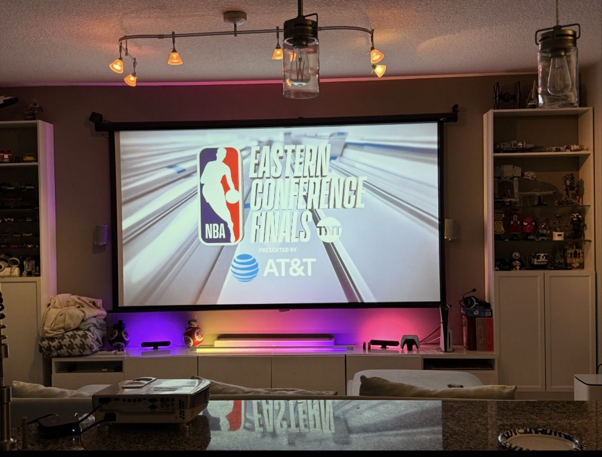 Projector Movie Screen Motorized: 120 Inches