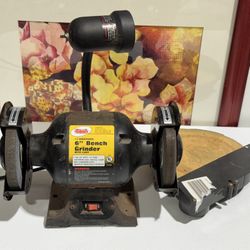 1/2 HORSEPOWER 6" Bench Grinder WITH LIGHT