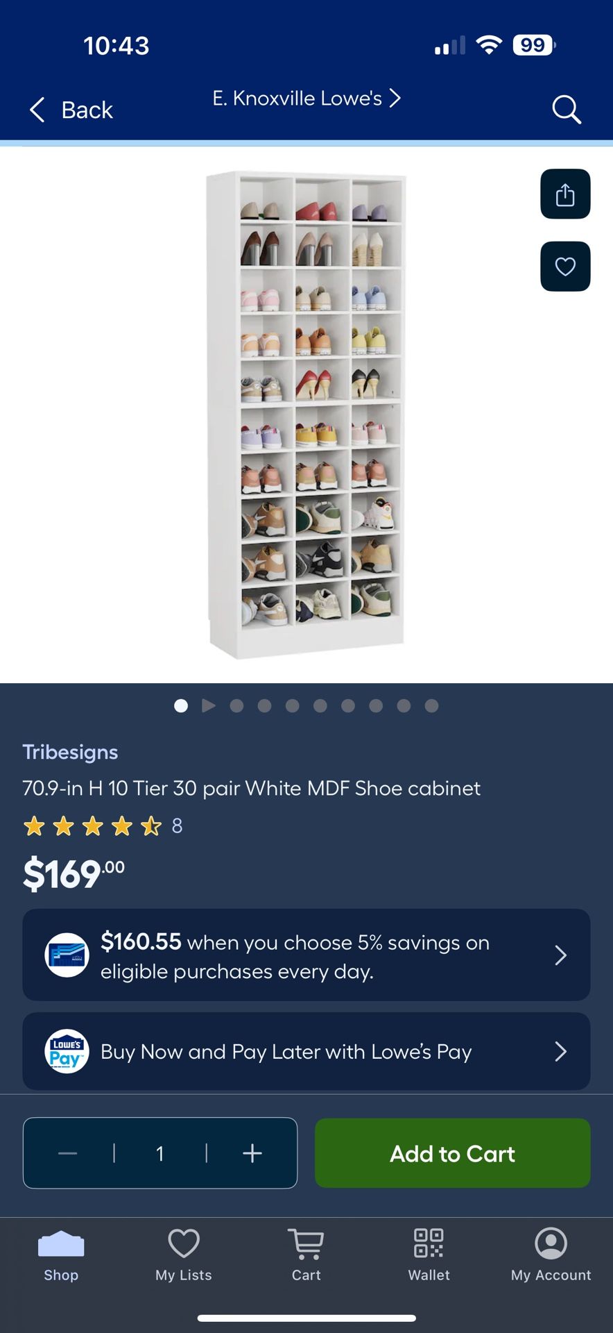 White Shoe Cabinet
