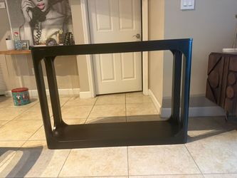 Black modern console table