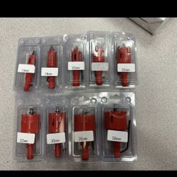 LAST SET NEW 9 Pcs Heavy Duty Hole Saw Set, M42 HSS Hole Saw Tooth Cutting Opener Drill Bit Perfect for Metal, Wood