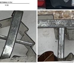 Lot Of 4 Vintage Primitive Nut Tree Cookie Cutters