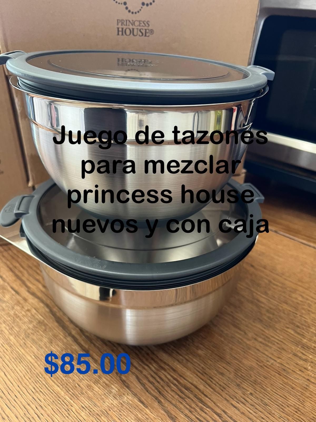 Juego De 2 Tazones Para Mezclar π princess house todo nuevo y con caja π¦