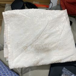 Tablecloth Light Peach  For A Big Table It’s About 120  Long.