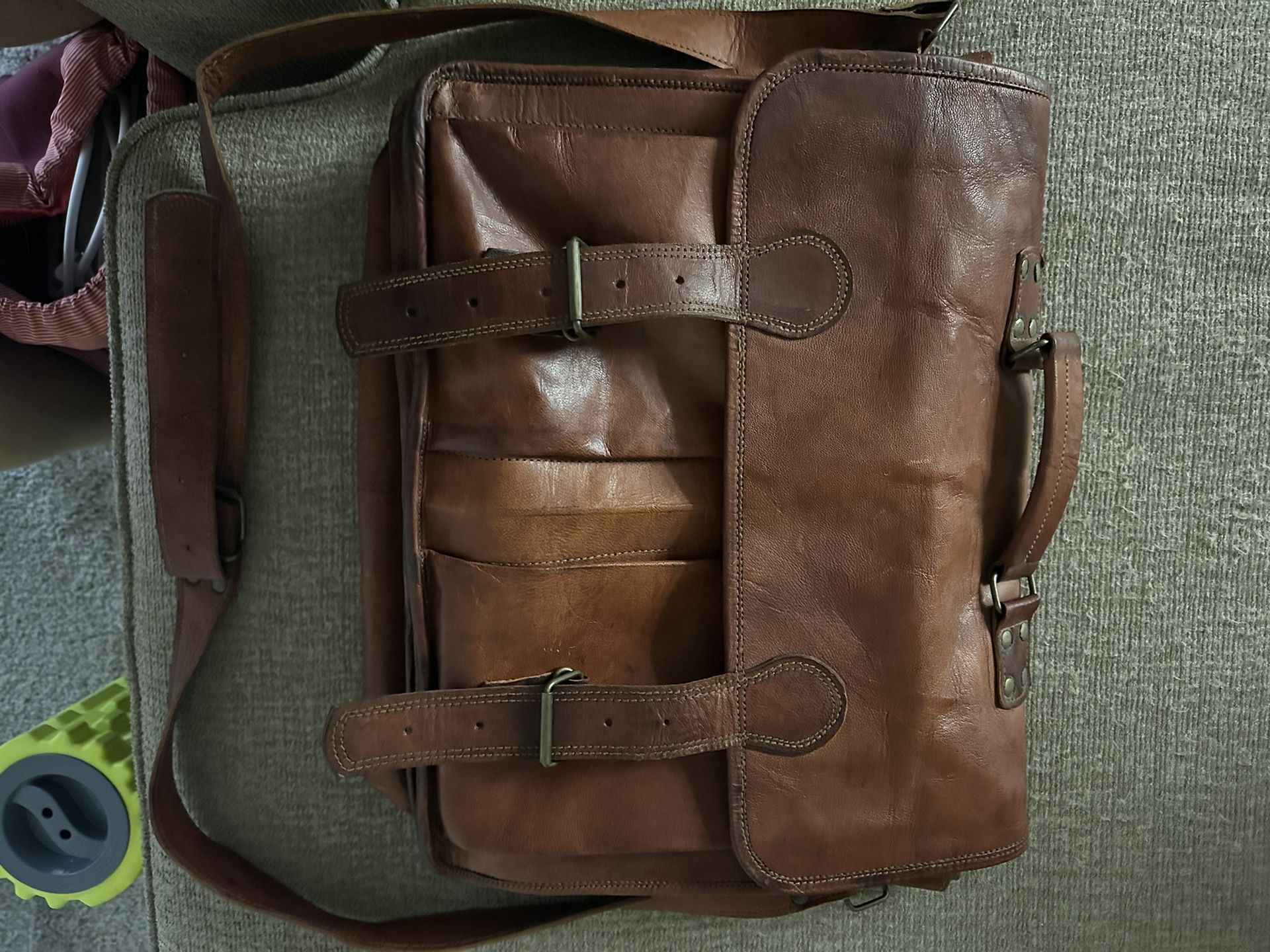 Leather Messenger Bag