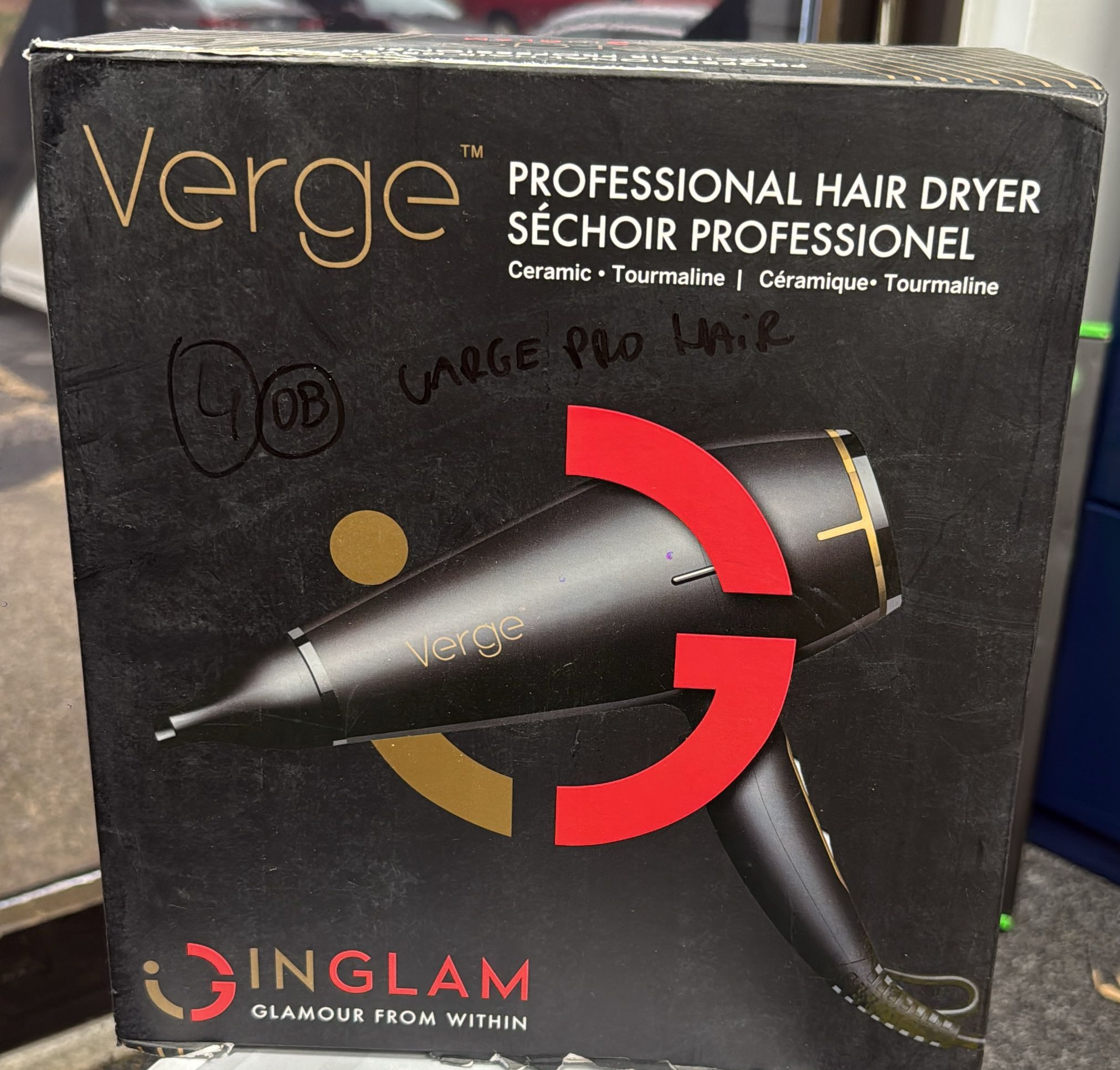 Verge Professional Hair Dryer by the brand Inglam New