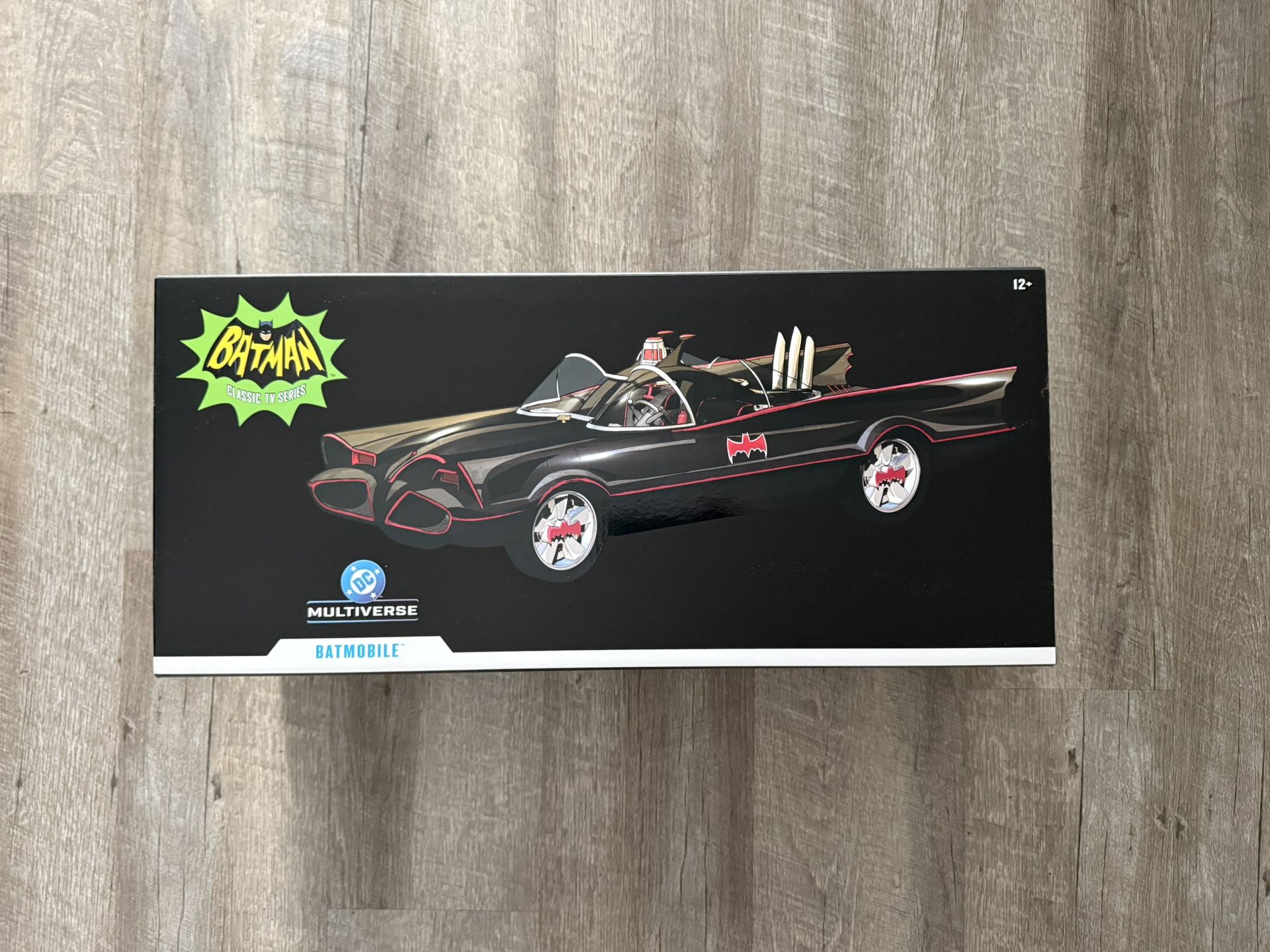 In Hand, Brand New, Never Opened 2025 DC Multiverse - Mcfarlane - Batman 1966 - Batmobile 