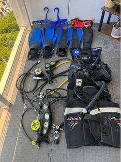 Complete Scuba Diving Equipment Set