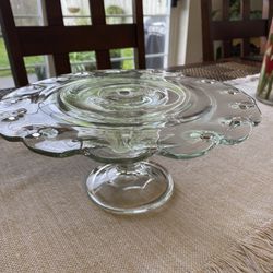 Clear Glass Cake Stand