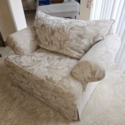 Extra wide upholstered chair