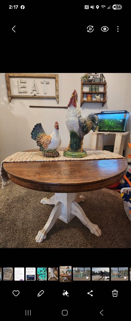 Beautiful Antique Oak Table 