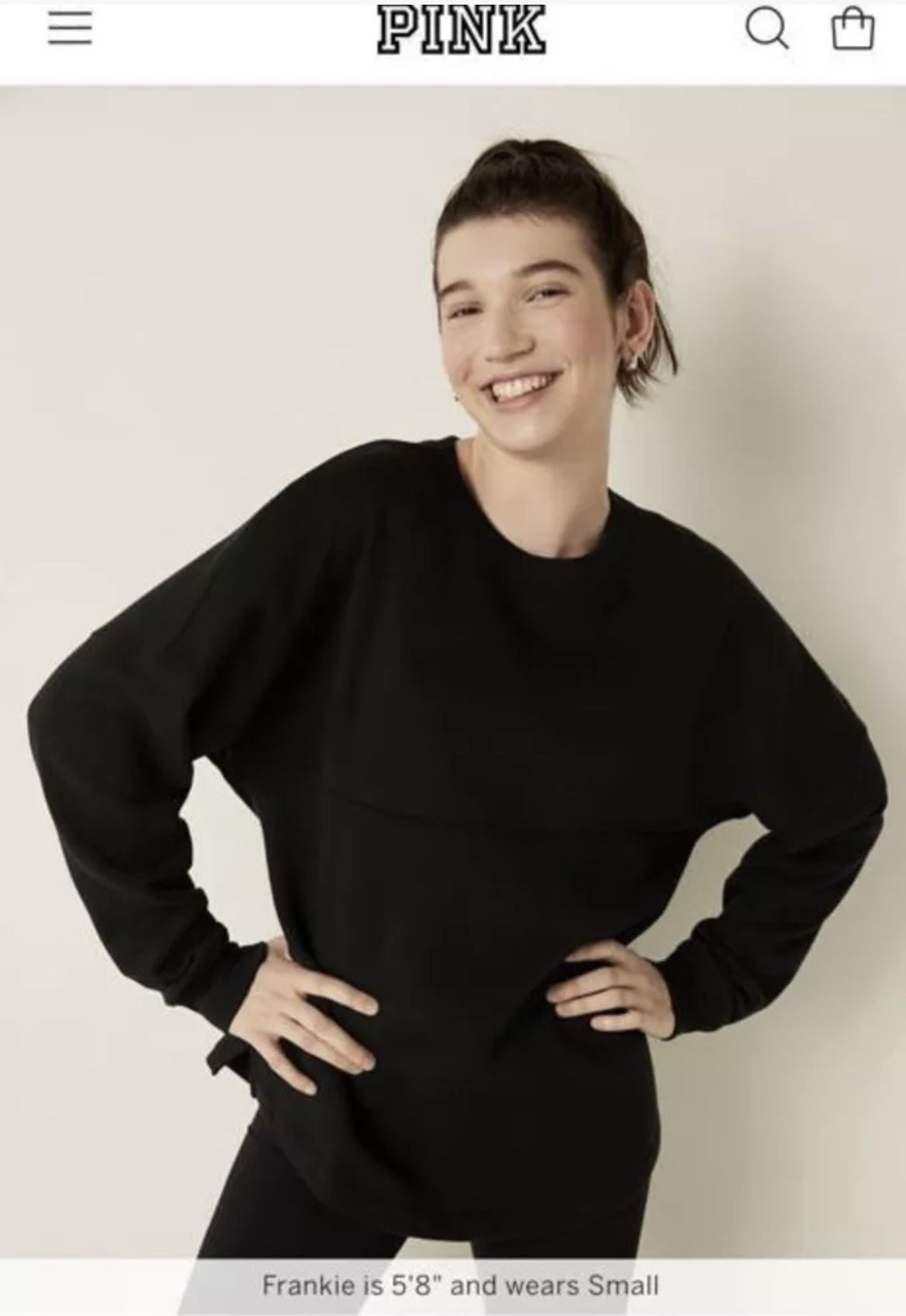 Pink TunicBlack Color Xs