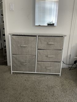 Grey Fabric Drawers/Desser