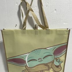 Star Wars Mandalorian Baby Yoda Grogu Collectable Giant Extra Large 26" inch Reusable Tote Bag