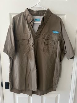 Large Tan Tuna Fishing Shirt