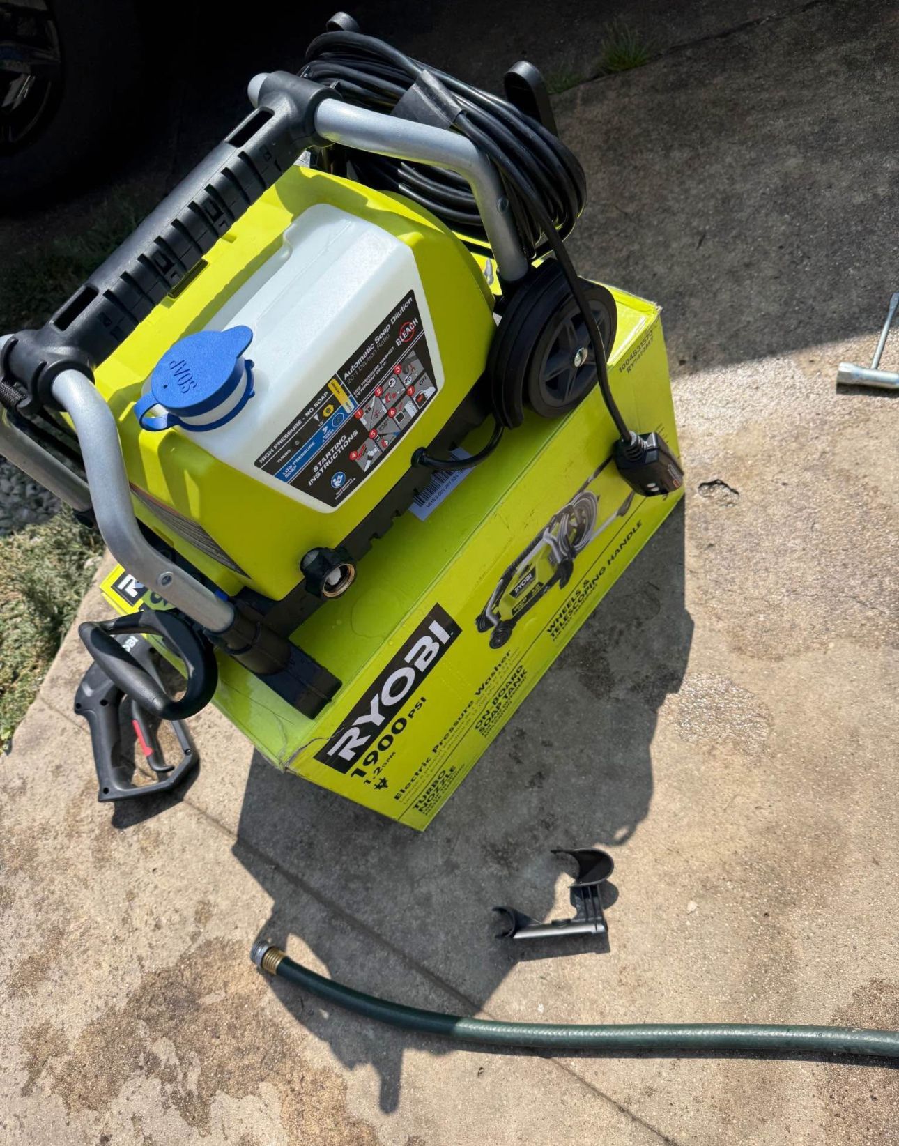 1900 PSI 1.2 GPM Cold Water Wheeled Corded Electric Pressure Washer by RYOBI