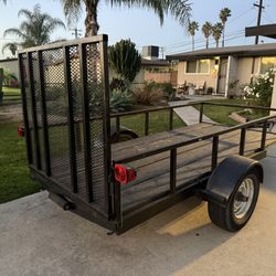 5x9 Hitch Utility Trailer  With Ramp 