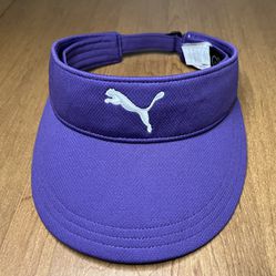 Puma Dry Cell Visor Golf/Tennis Hat Purple One Size Fits All Adjustable