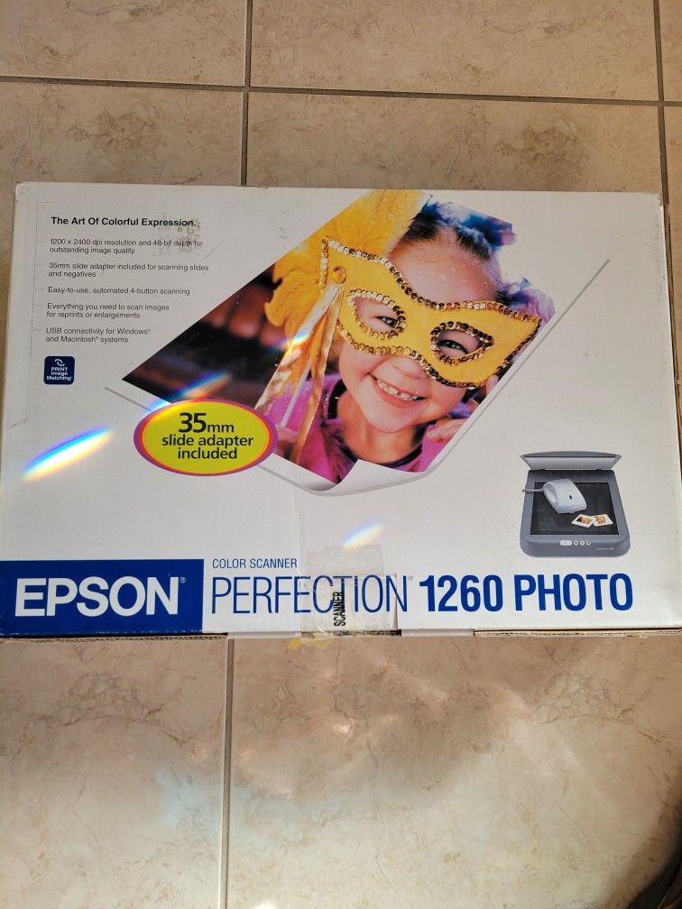 NEW EPSON PERFECTION 1260 Color Scanner