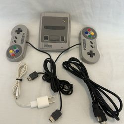 Super Nintendo Classic Mini Snes W.Controllers Leads TESTED 
