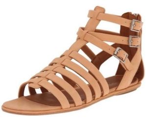 ✨GENTLE SOULS NIB Boho Comfort Gladiator Sandals Camel 6.5 Quick Break Leather