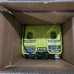 RYOBI ONE+ 18V Dual-Port Simultaneous Charger