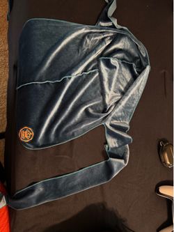 Blue Velvet Durag with Silk Lining – Like New