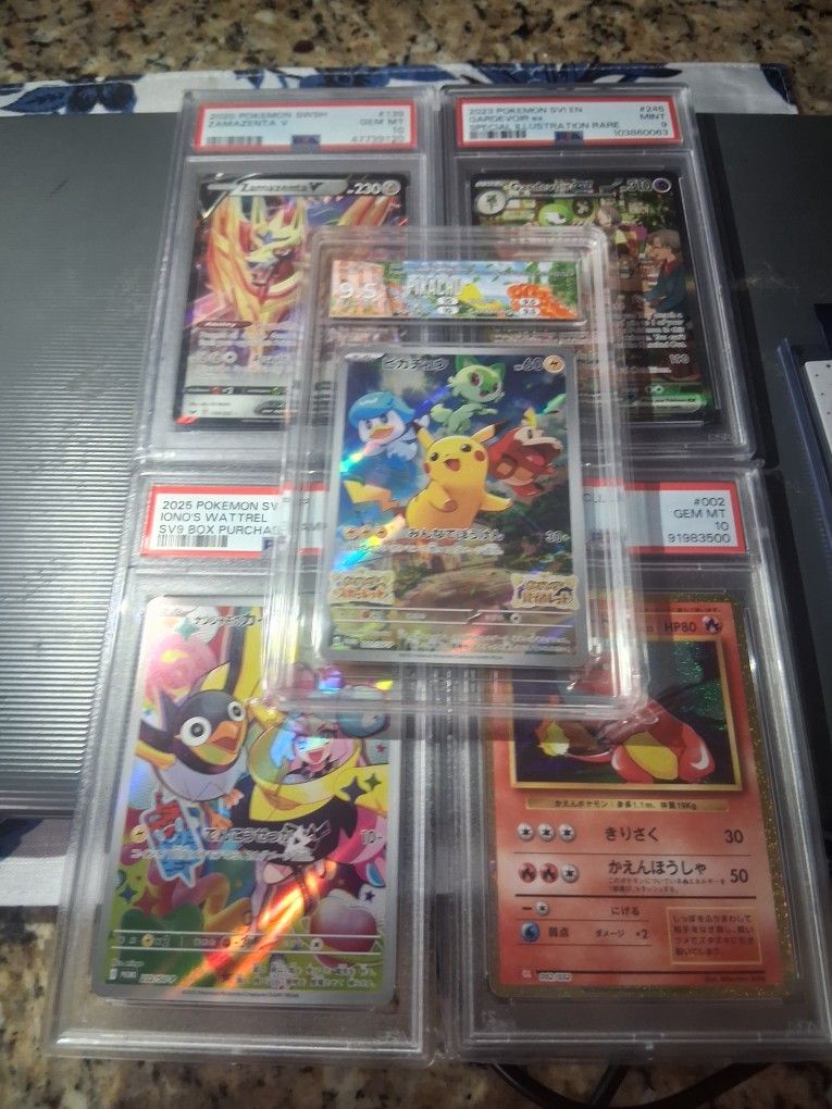 Pikachu 001/SV-P promo graded 9.5 gem mint pokemon card for collectors (2022)