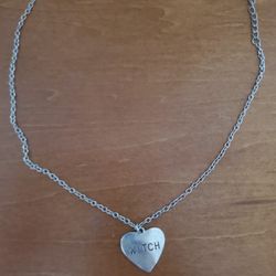 Gothic Witch Heart Necklace 